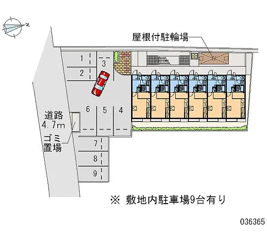 ★手数料０円★木津川市木津町宮ノ内　月極駐車場（LP）